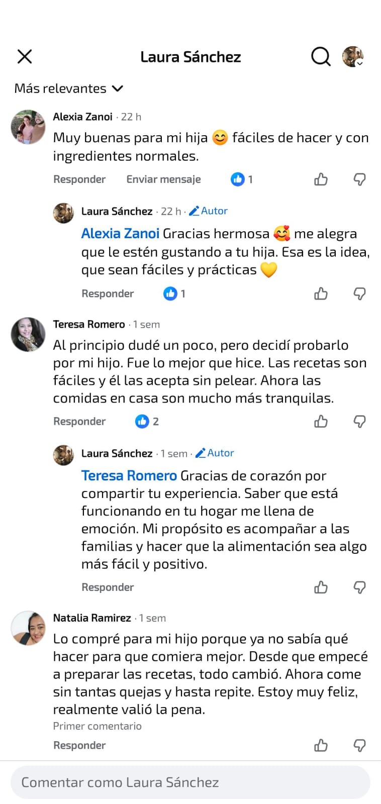 Captura de testimonios de clientes en español